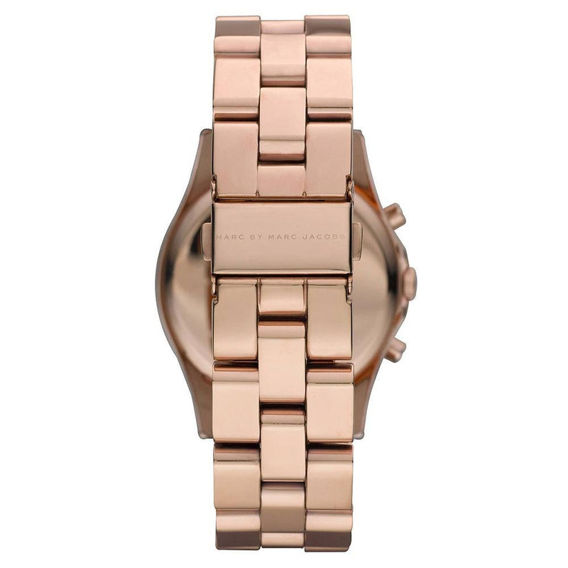 Chronograph Watch - Marc Jacobs MBM3118 Ladies Henry Glitz Rose Gold Watch