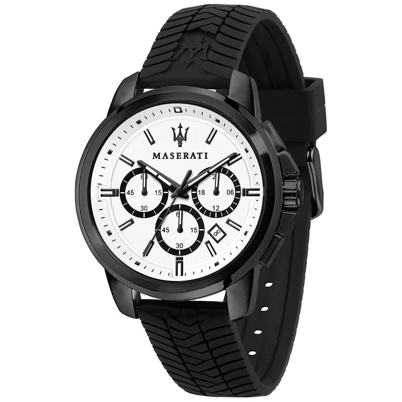 Chronograph Watch - Maserati Successo Black Men's Watch R8871621010