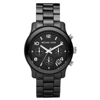 Chronograph Watch - Michael Kors MK5162 Ladies Runway Black Watch