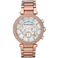 Chronograph Watch - Michael Kors MK5491 Ladies Parker Rose Gold Chronograph Watch