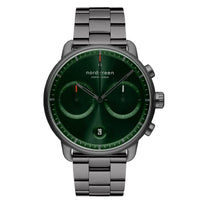 Chronograph Watch - Nordgreen Pioneer Gun Metal Stainless Steel 42mm Gun Metal Case Watch