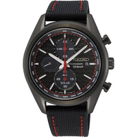 Chronograph Watch - Seiko Men's Black Solar Watch SSC777P1