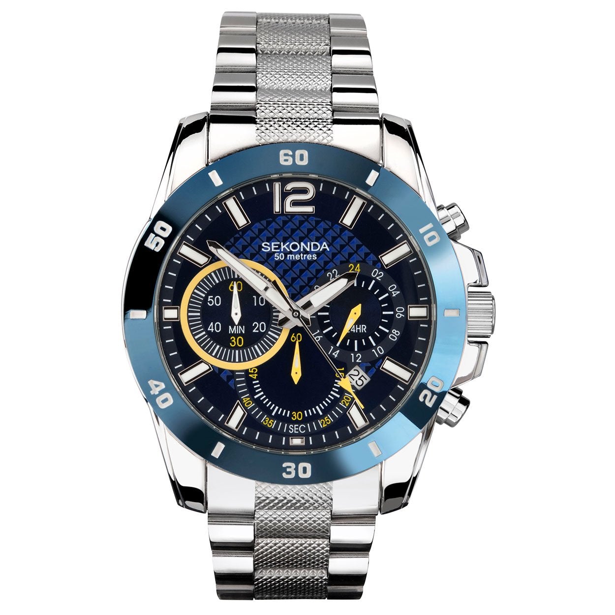 Sekonda midnight blue chronograph clearance watch