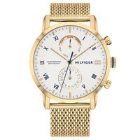 Chronograph Watch - Tommy Hilfiger 1710403 Men's Kane Gold Chronograph Watch