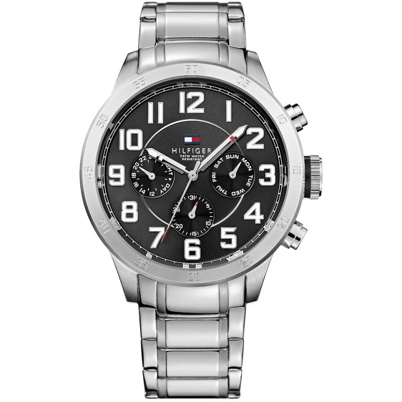 Chronograph Watch - Tommy Hilfiger 1791054 Men's Trent Black Watch