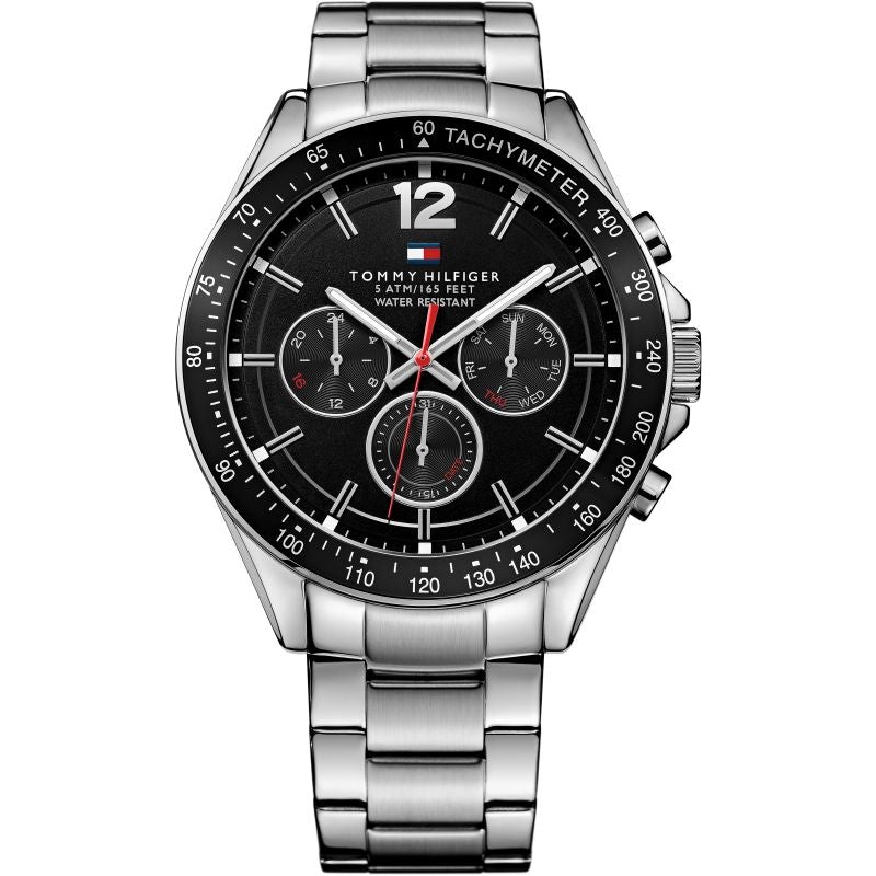 Chronograph Watch - Tommy Hilfiger 1791104 Men's Black Chronograph Watch