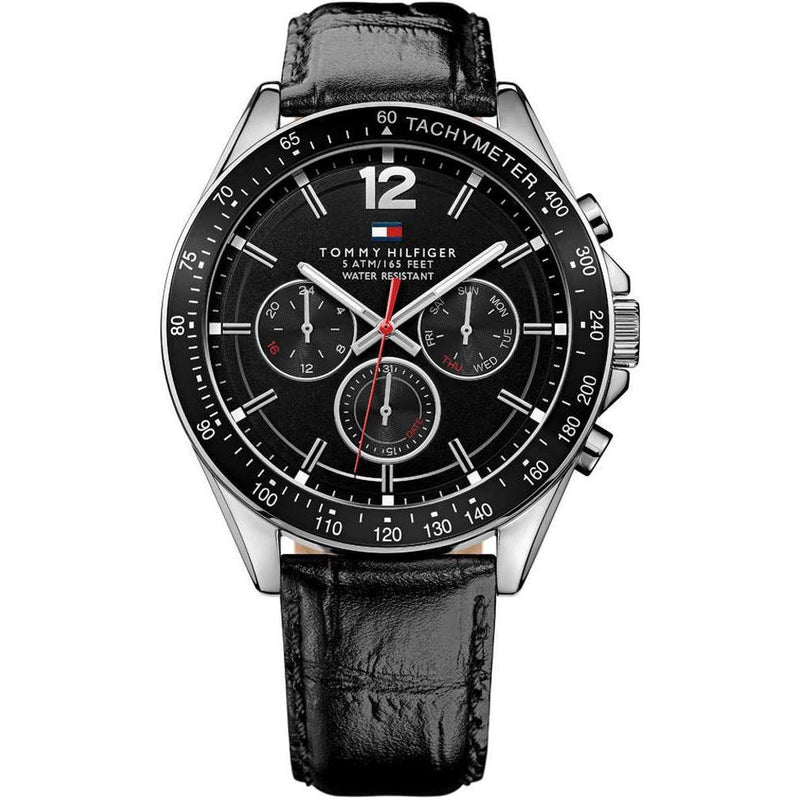 Chronograph Watch - Tommy Hilfiger 1791117 Men's Black Chronograph Watch