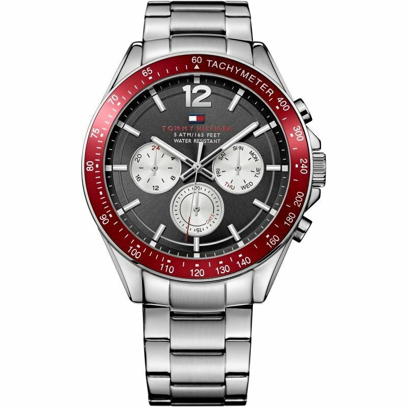 Chronograph Watch - Tommy Hilfiger 1791122 Men's Black Chronograph Watch