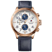 Chronograph Watch - Tommy Hilfiger 1791139 Men's Trent Blue Chronograph Watch