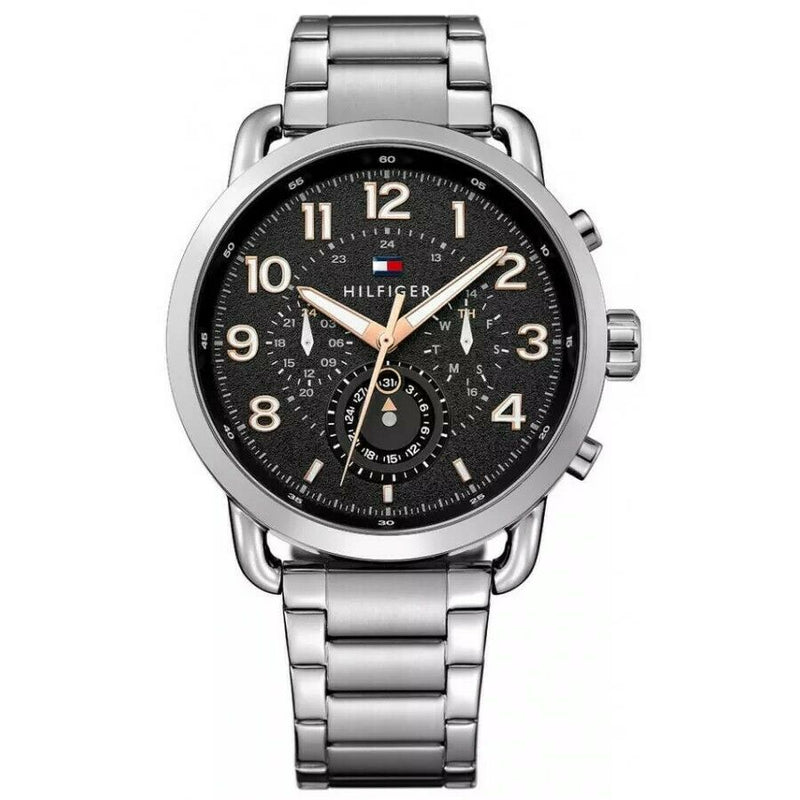 Chronograph Watch - Tommy Hilfiger 1791422 Men's Black Chronograph Watch