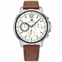 Chronograph Watch - Tommy Hilfiger 1791531 Men's Brown Strap Chronograph Watch