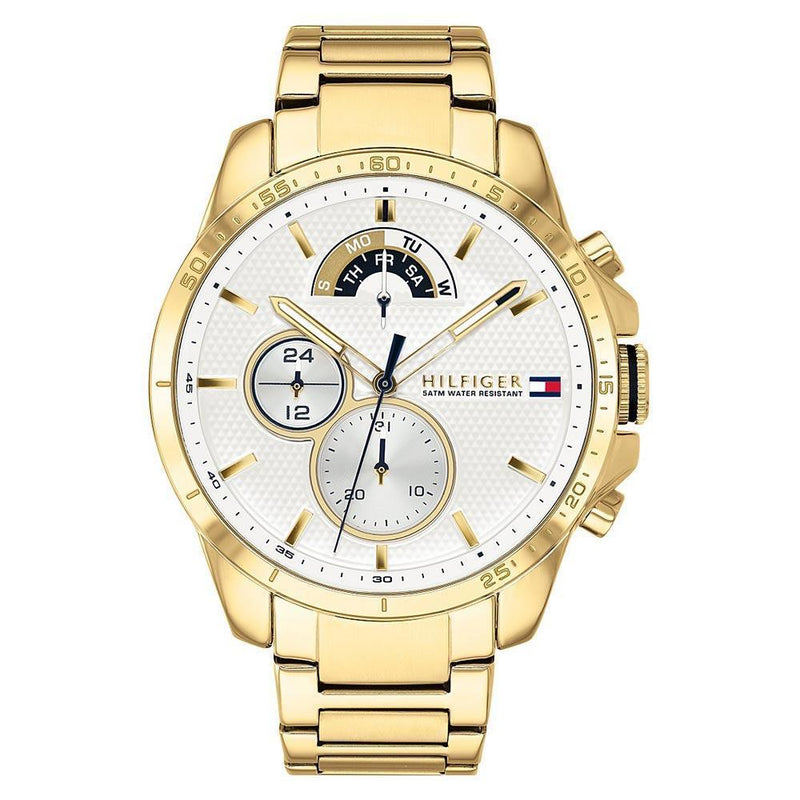 Chronograph Watch - Tommy Hilfiger 1791538 Men's Gold Chronograph Watch