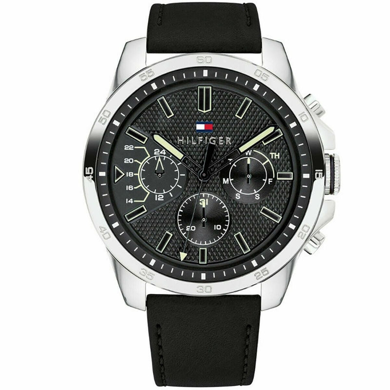 Chronograph Watch - Tommy Hilfiger 1791563 Men's Black Chronograph Watch