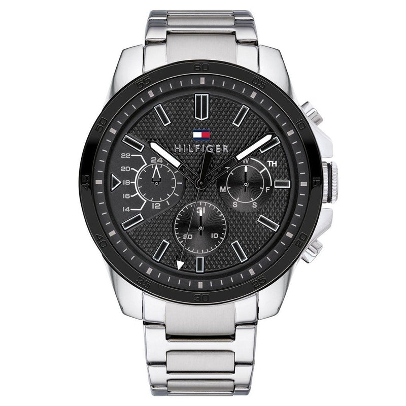 Chronograph Watch - Tommy Hilfiger 1791564 Men's Decker Silver Watch