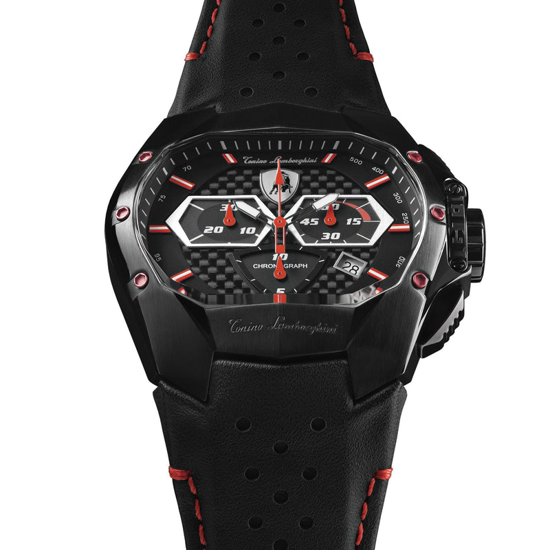 Chronograph Watch - Tonino Lamborghini T9GA Men's Black GT1 Chronograph Watch