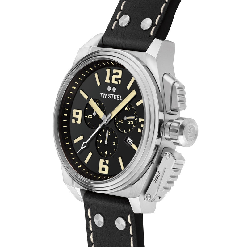 Chronograph Watch - TW Steel Men's Black Canteen Watch TW1011