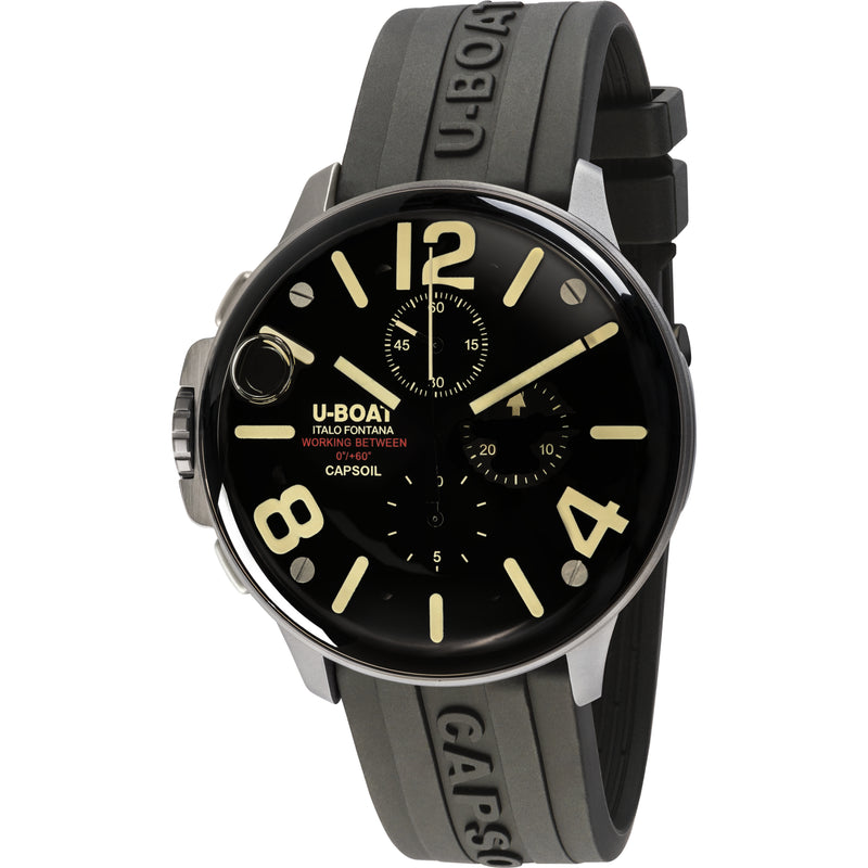 Chronograph Watch - U-Boat 8111/C Men's Capsoil Black Watch