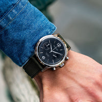 Chronograph Watch - Vescari Chestor Steel Black Chronograph Watch VSC-02SB-4