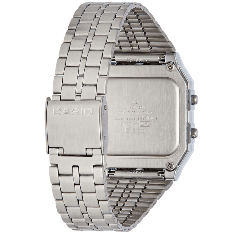 Digital Watch - Casio Collection Unisex Silver Watch A500WEA-1EF