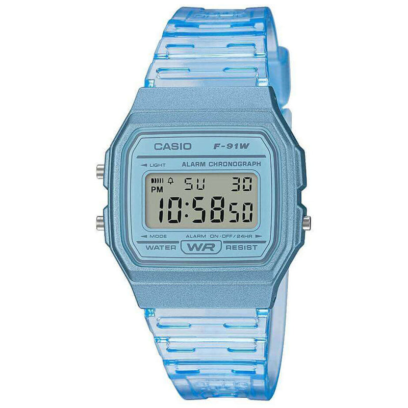 Digital Watch - Casio F-91 Classic Unisex Blue Watch F-91WS-2EF