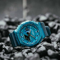 Digital Watch - Casio G-Shock 40th Anniversary Adventurer's Stone Men's Blue Watch GM-2140GEM-2AER