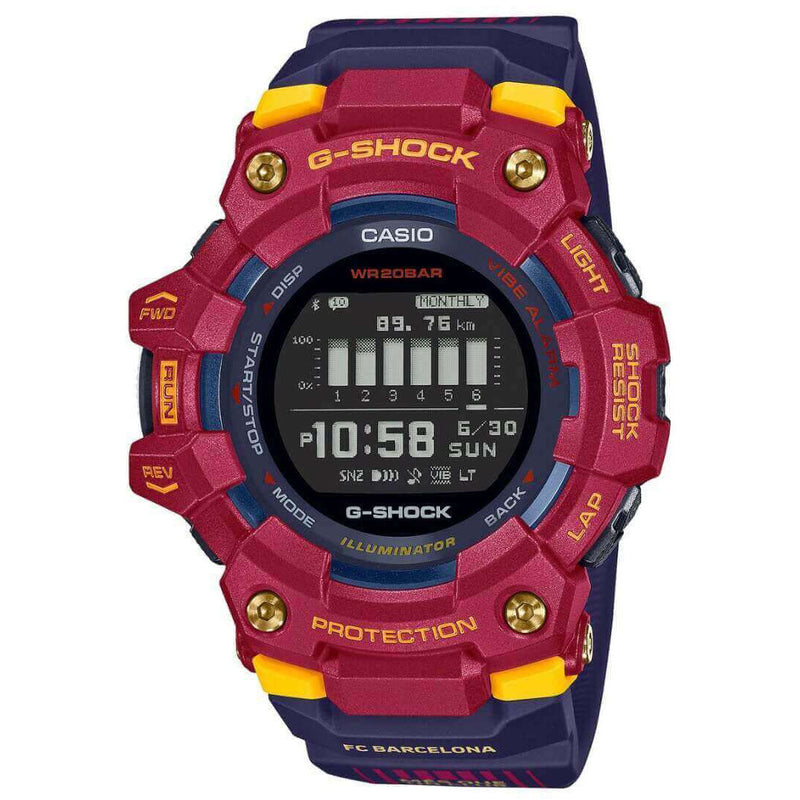 Digital Watch - Casio G-Shock Barcelona Men's Red Watch GBD-100BAR-4ER