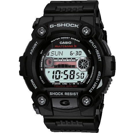 Digital Watch - Casio G-Shock Tide Graph Men's Black Watch GW-7900-1ER