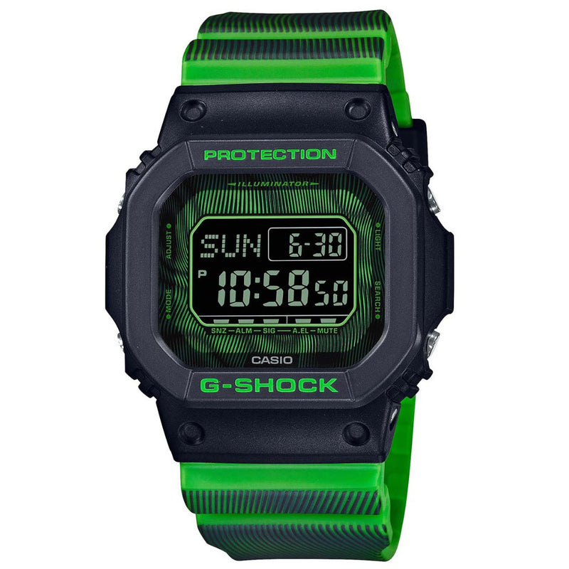 Digital Watch - Casio G-Shock Time Distortion Limited Men's Green Watch DW-D5600TD-3ER