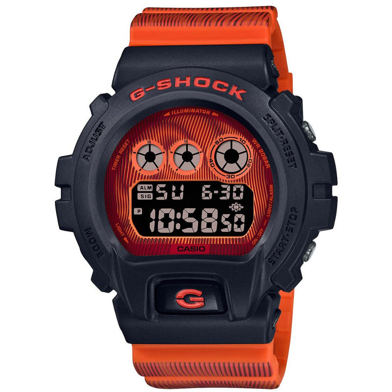 Digital Watch - Casio G-Shock Time Distortion Limited Men's Red Watch DW-6900TD-4ER