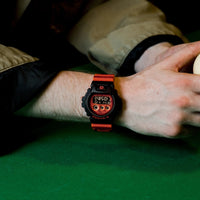 Digital Watch - Casio G-Shock Time Distortion Limited Men's Red Watch DW-6900TD-4ER