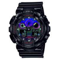 Digital Watch - Casio G-Shock Virtual Rainbow Series Men's Black Watch GA-100RGB-1AER