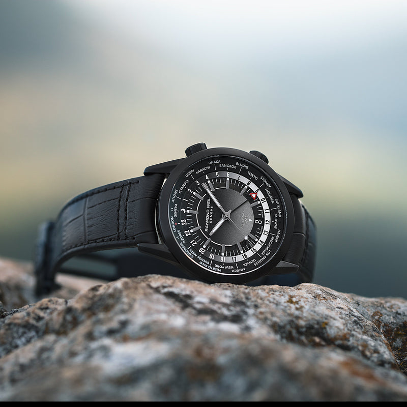 Luxury Men GMT,dual time-zone display watch L.U.C GMT One