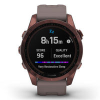 Smart Watch - Garmin Fenix® 7S Sapphire Solar Edition Dark Bronze Titanium Smartwatch 010-02539-29