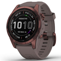 Smart Watch - Garmin Fenix® 7S Sapphire Solar Edition Dark Bronze Titanium Smartwatch 010-02539-29