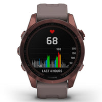 Smart Watch - Garmin Fenix® 7S Sapphire Solar Edition Dark Bronze Titanium Smartwatch 010-02539-29