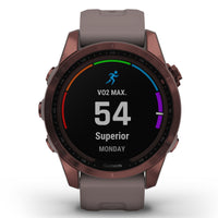 Smart Watch - Garmin Fenix® 7S Sapphire Solar Edition Dark Bronze Titanium Smartwatch 010-02539-29