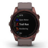 Smart Watch - Garmin Fenix® 7S Sapphire Solar Edition Dark Bronze Titanium Smartwatch 010-02539-29