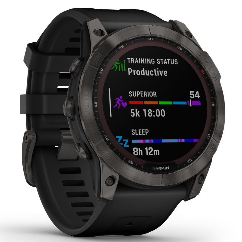 Garmin Fenix 7X Sapph Sol Carbon Gray Watch 010-02541-11 from