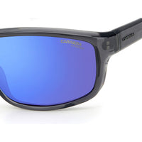 Sunglasses - Carrera 8038/ 09V 63Z0 Unisex Grey Blue Sunglasses