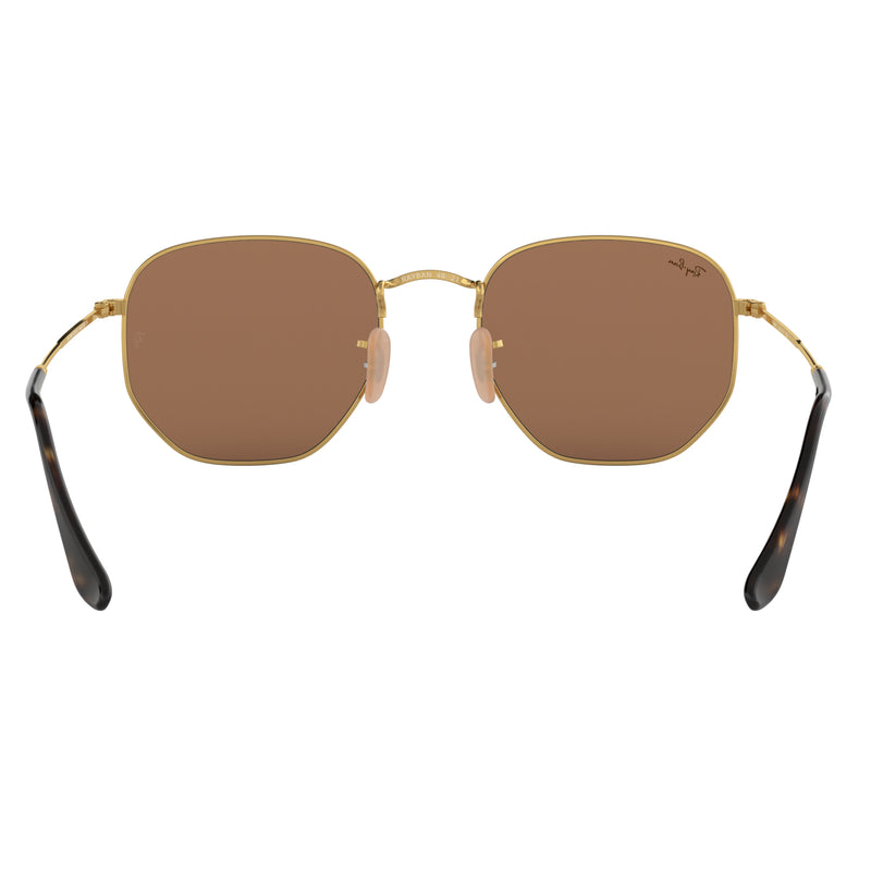 Sunglasses - Ray-Ban 0RB3548N 001/Z2 51 (RB22) Unisex Hexagonal Gold Sunglasses