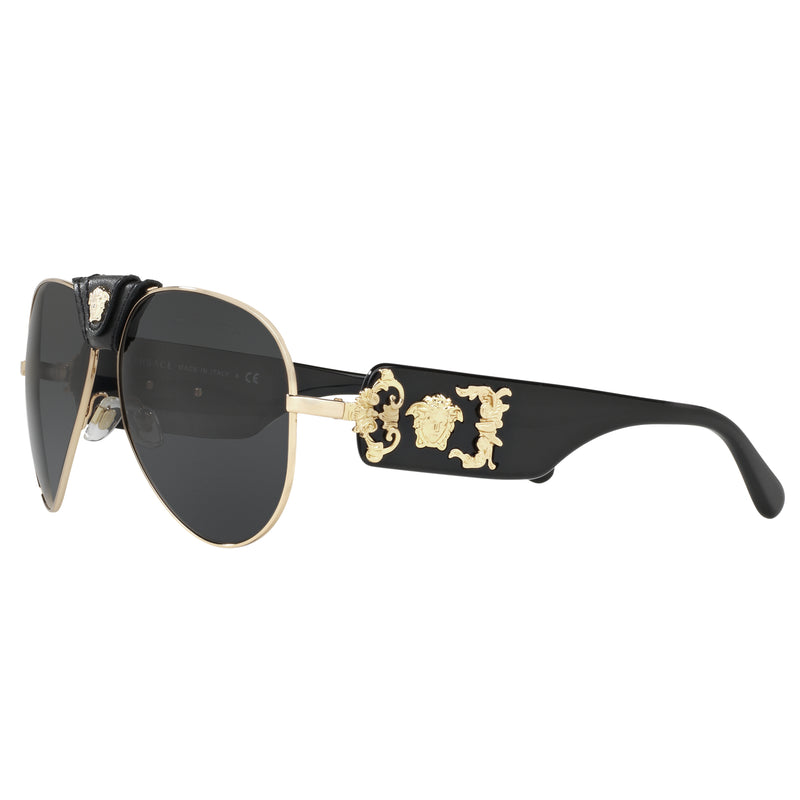 Sunglasses - Versace 0VE2150Q 100287 62 (VER1) Men's Gold Sunglasses